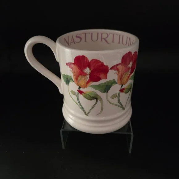 Emma Bridgewater Rare FLOWERS Nasturtium One Pint Mug - Picture 4 of 5